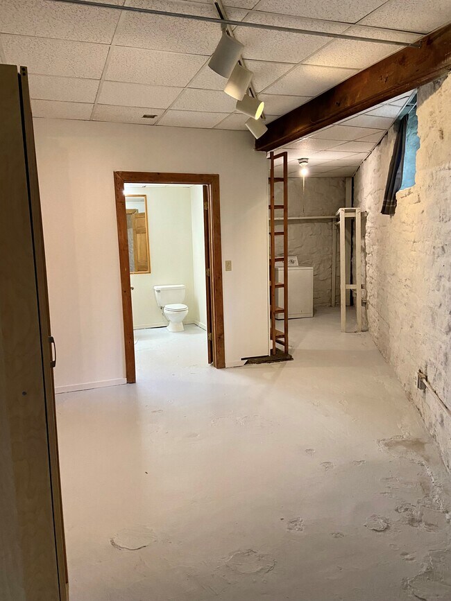 Laundry & Bathroom, long-view