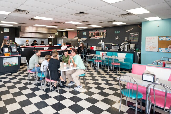 Hwy55 Burgers, Shakes & Fries is an All-American diner experience since 1991.