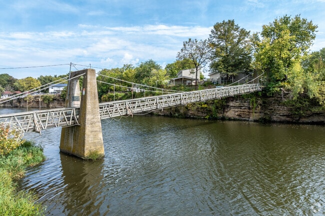 Iowa Falls' Swinging Bridge draws visitors from all around the Midwest.