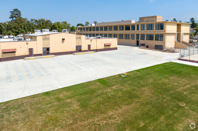 Large open are at Corona Fundamental Intermediate School in the city of Corona.