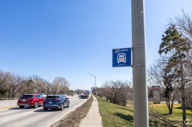 There are several bus stops available in Leawood Southwest.
