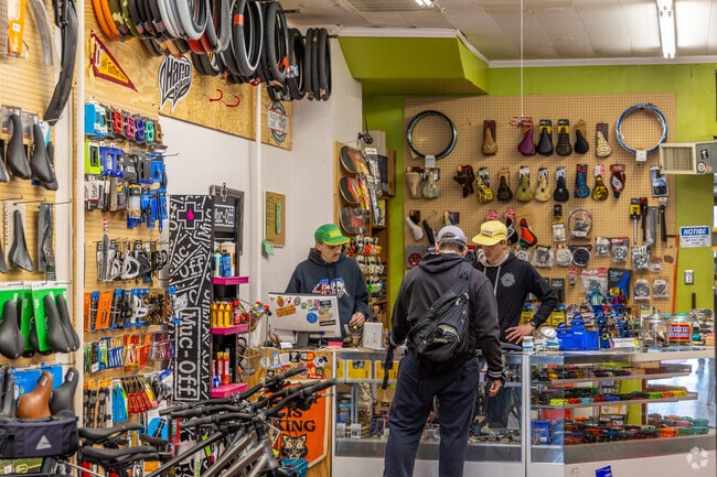 Action Wheels Bike Shop offers everything you need to get out on the trails.