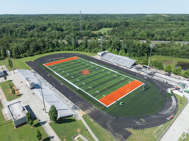 Football Friday Nights are played here at Rocky River High School.
