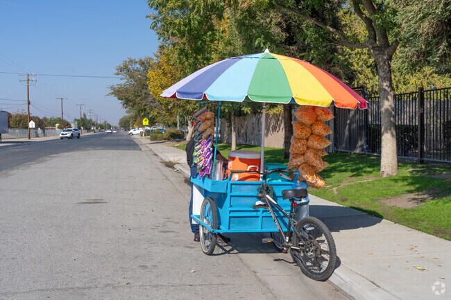 Vendors and food trucks appear all around Earlimart.