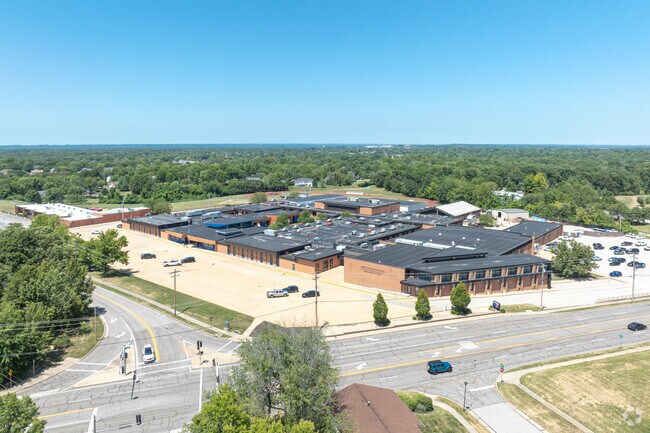 Crestview Middle is located at 16025 Clayton Rd. in Ellisville, MO.