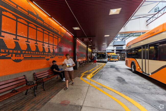 Camtran buses have several stops in the neighborhood, including Prospect Housing.