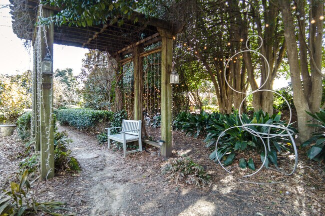You can enjoy some coffee or wine at McGill Rose Garden in Optimist Park.