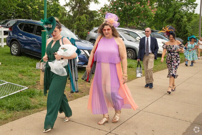 Dressing up is par for the course at the Kentucky Derby.