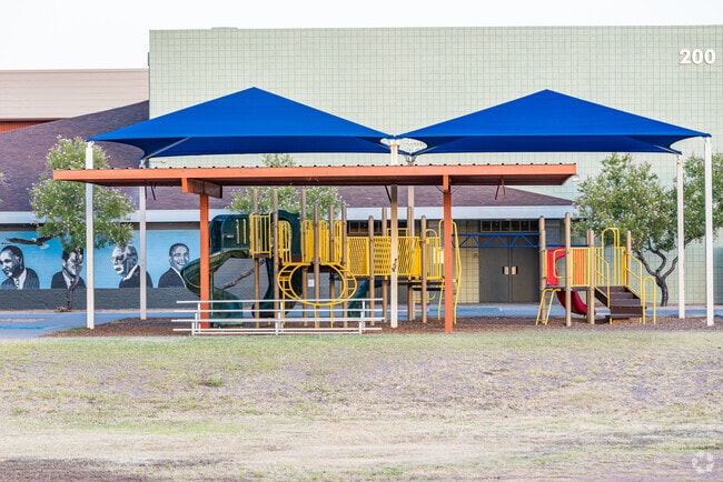 Percy Julian students have access to a covered playground.