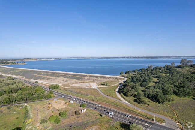 Folsom Lake has 75 miles of shoreline shared by Placer, El Dorado, and Sacramento counties.