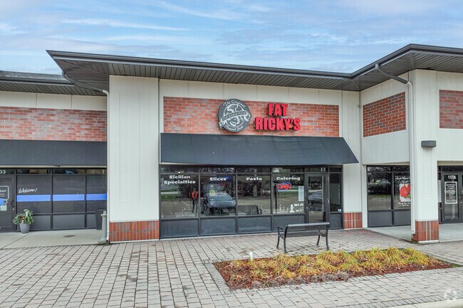 Stop in for some tasty pizza at Fat Rickys in Grande Park for lunch.