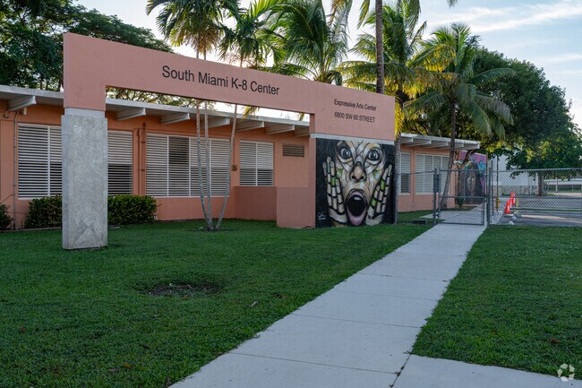 Part of the essence of the South Miami K8 Center is the murals found throughout the campus.