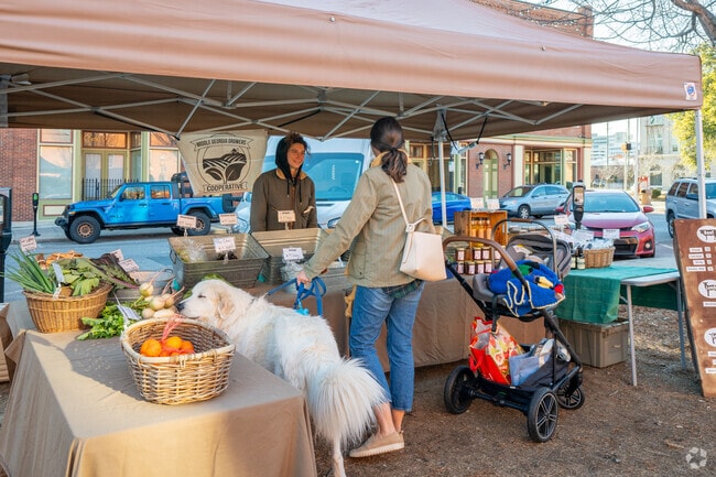 Residents of Perry enjoy their Wednesday evenings at the local Farmer's Market.