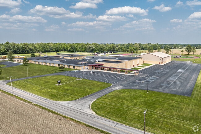 The Wes-Del Middle/Senior High School campus is located south of Gaston on US Highway 35.