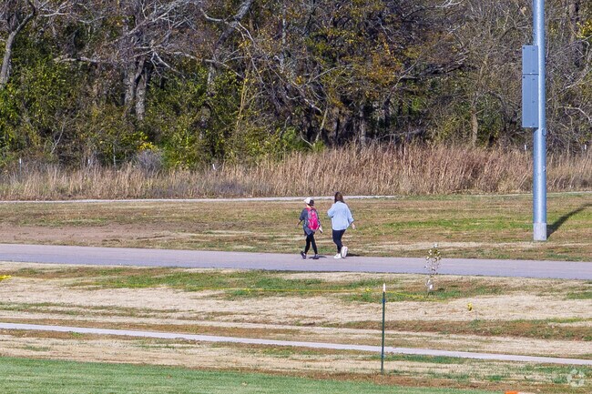 Locals in Mount Vernon use Spirit of 76 Park trails for exercise and relaxation.