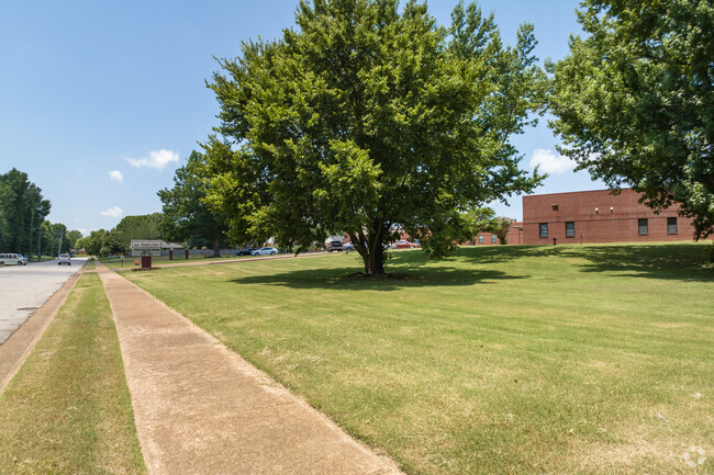 Sidewalks make walking to school a breeze at Shadow Oaks Elementary School.