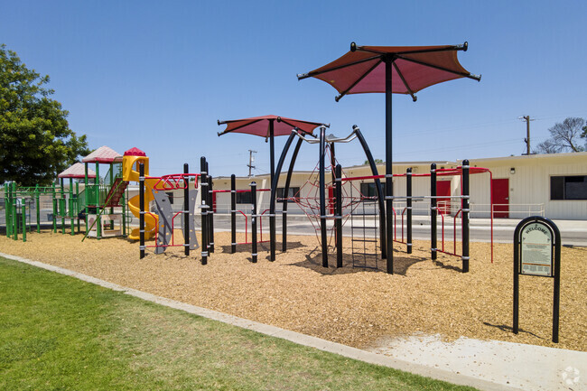 Students enjoy the playground at Tarpey Elementary School in Clovis.