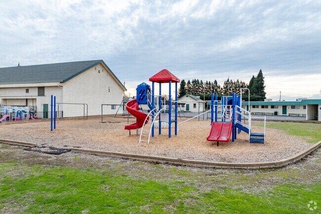 Your kids will love the playground at Wilton Christian School.