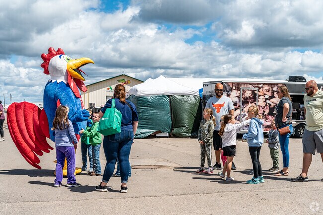 Catch a photo-op with Big Roy, the Red River Valley Fair mascot.