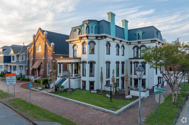 This Second Empire-designed home is a sight to see from many angles.