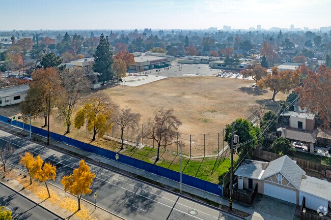 The sports field at Heaton Elementary School in Fresno.