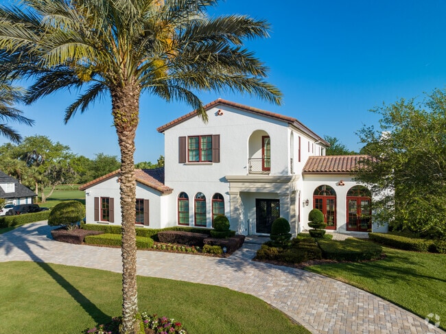 Mediterranean-style homes can be found in the Bay Hill neighborhood.