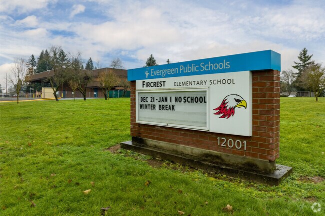 Fircrest Elementary, home of the Falcons, serves Kevanna Park’s southern end with small classes.