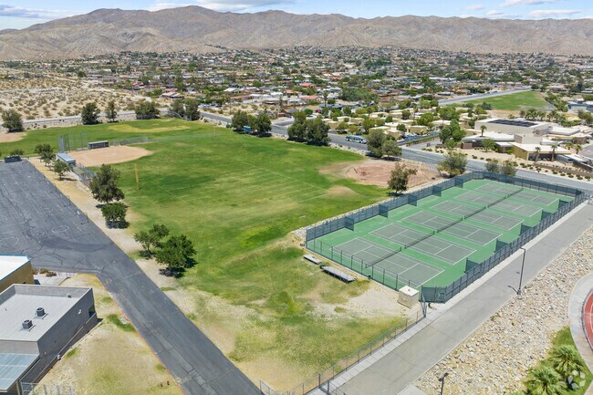 Desert Hot Springs High School provides an athletic field that students can enjoy.