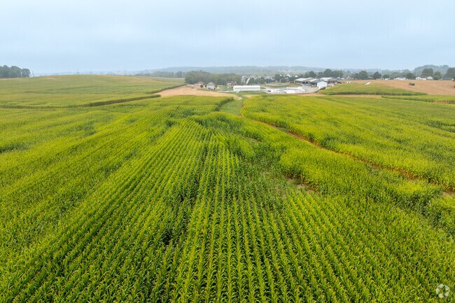 Farmland surrounds Myerstown, offering scenic views and agricultural charm.