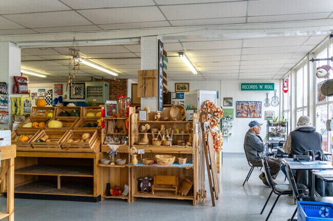 Grab a cup of coffee at Plane Food Market in Stockbridge.