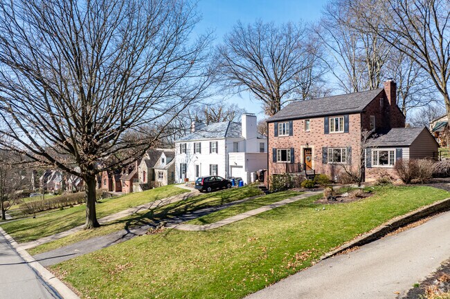 Rows of homes line the tree lined streets of Mount Lebanon.