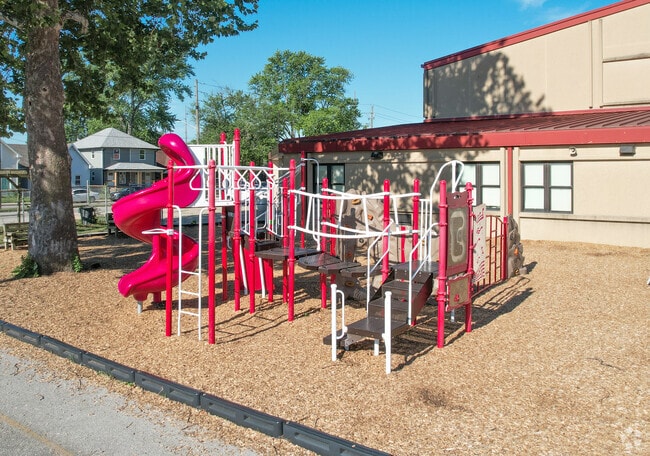 Bates-Hendricks' James A. Garfield School 31 has a playset well loved by the students.