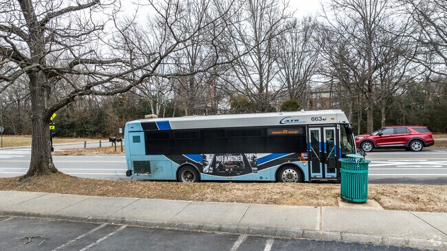 The CATS bus takes commuters into Charlotte from the Davidson area.