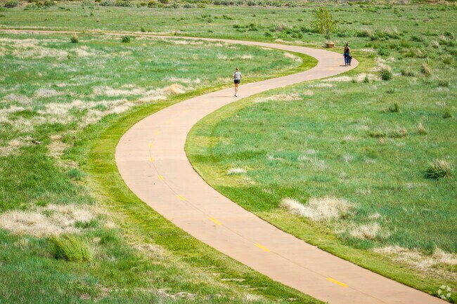 The integrated trail system in Bucking Horse, Colorado connects homes to parks, shops, and schools, creating a lifestyle where cars can stay parked and your feet or bike can take you just about anywhere.