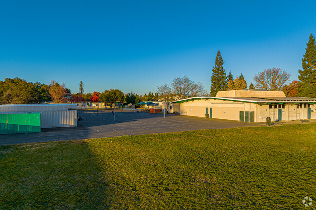 Basketball courts are available to the students of Loomis Basin Charter School.