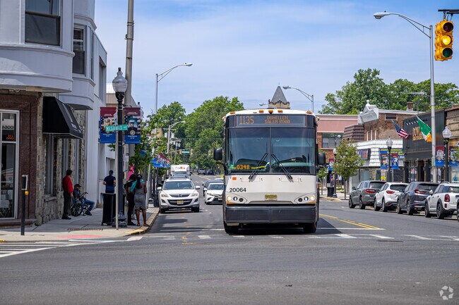 New Jersey Transit busses run frequently in Roselle Park.