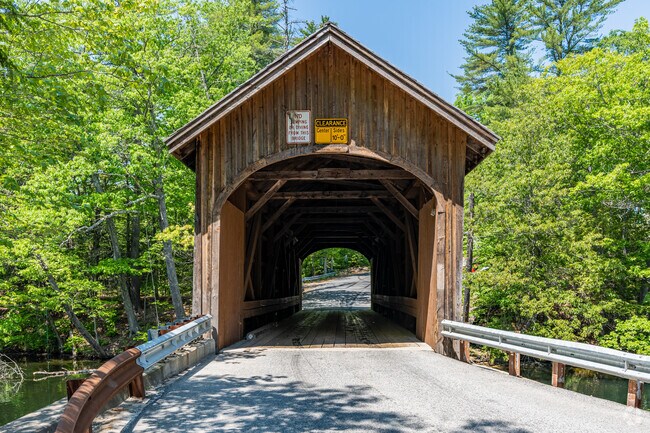 Babb's Bridge is a covered bridge spanning the Presumpscot River near North Gorham.