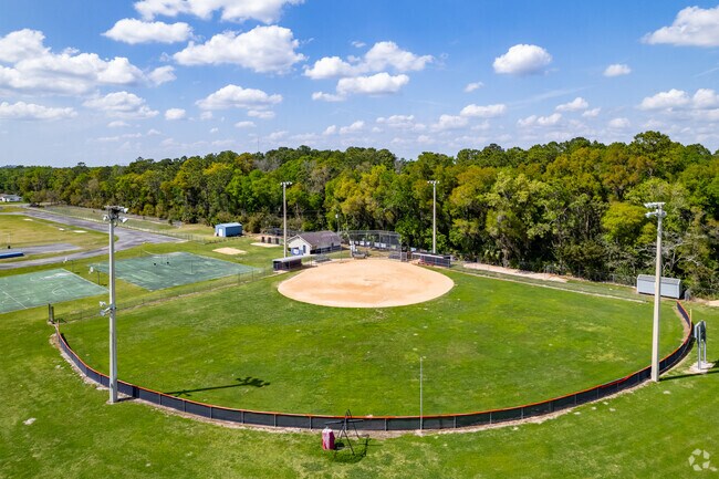 Parents love to watch their kids play softball on the field at Vanguard High School.