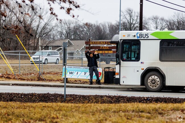 Public transportation picks up Young Lilly residents with a number of stops.