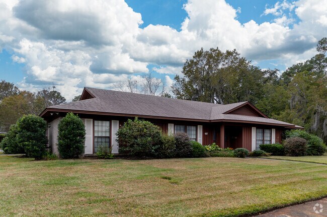 Some ranch homes in Oakdale feature wood facades.