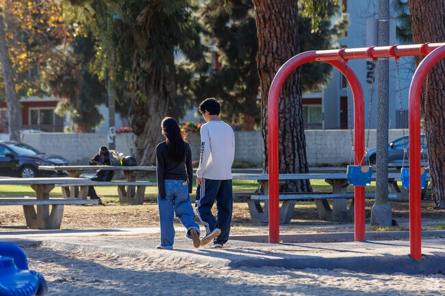 After school, kids head to the park before going home.