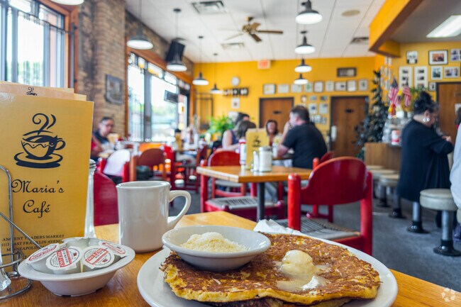 Maria's Cafe in Ventura Village serves breakfast and brunch, with traditional Colombian options.