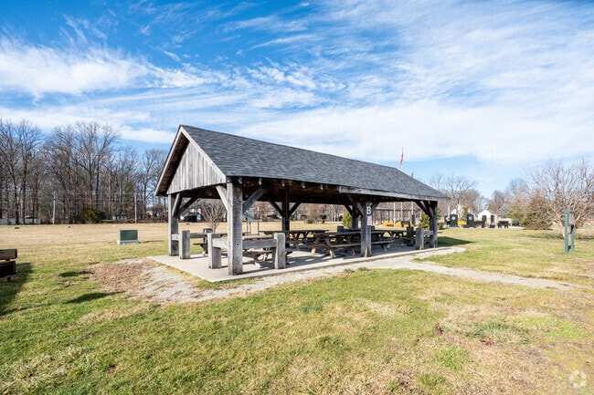 Sugar Creek Township Park offers pavilions for family picnics.