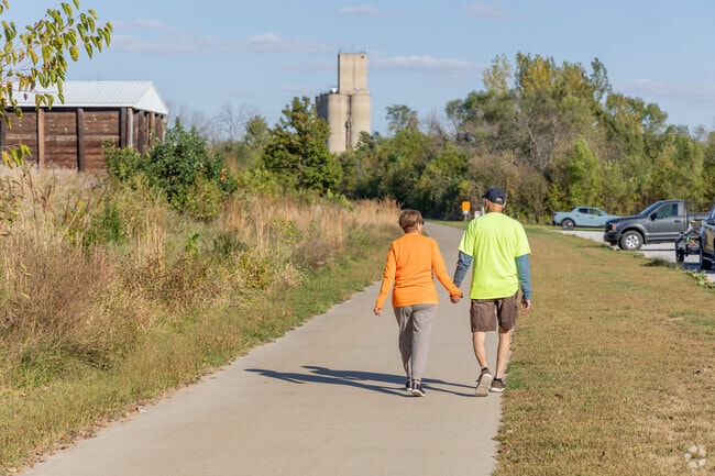 High Trestle Trail draws frequent walkers and cyclists through Madrid.
