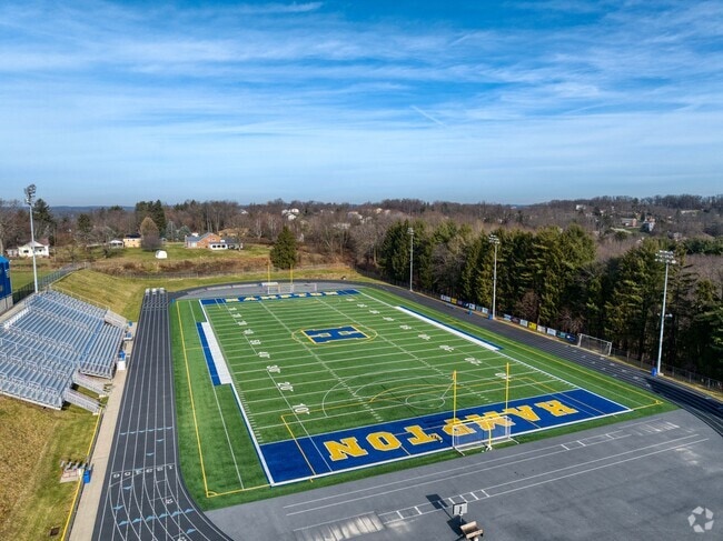 Hampton's football team plays their games next to Hampton Middle School.