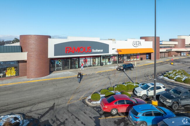 Famous Footwear and Ulta Beauty anchor the Maple Road shopping corridor.