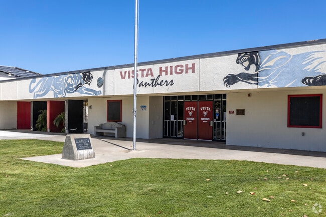 Vista High School serves Guajome students with a B grade from Niche.