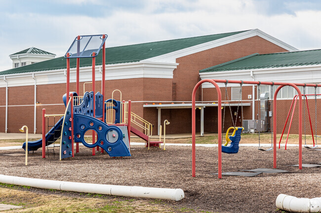 Turnbow Elementary School has a large outdoor playground.