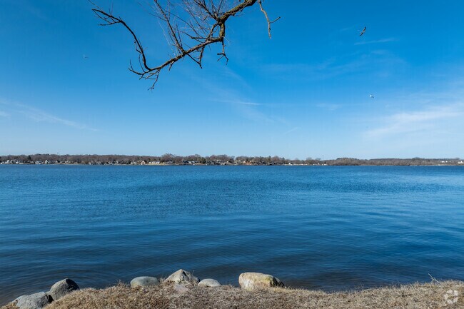 Wooded Shores Beach is one of Wonder Lake's many private beaches.