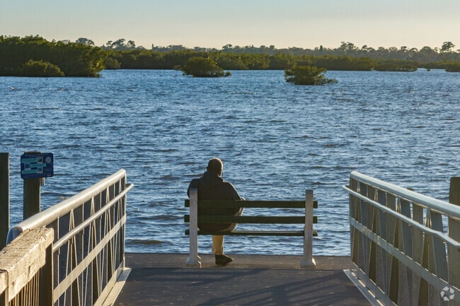 Bethune Beach locals enjoy views of the Indian River Reserve Park.